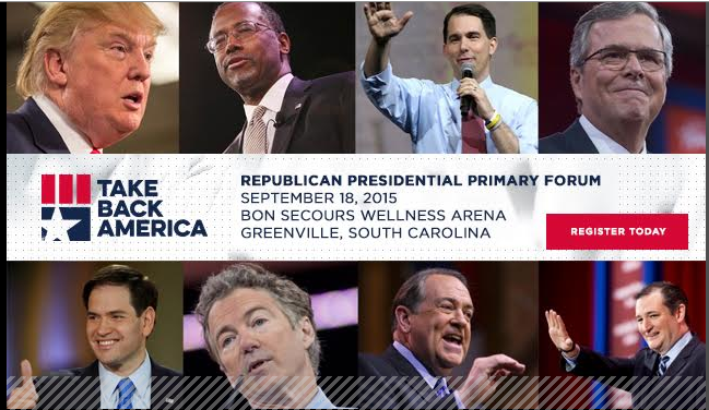 URGENT ACTION – Opportunity for attending Presidential Forum in SC